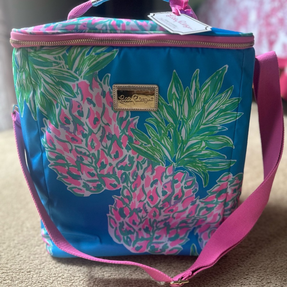 Lilly Pulitzer Blue and Pink Women's Bag